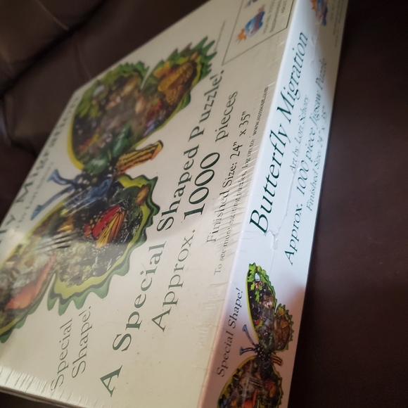 SunsOut Lori Schory Butterfly Migration 1000 pc Shaped Jigsaw Puzzle BRAND NEW - Picture 6 of 7
